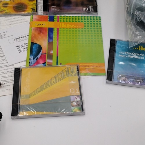 2001 Neu Open Box IKTV Karaoke Video Station Blau Farbe Komplett und 5 CDs - Bild 8 von 21