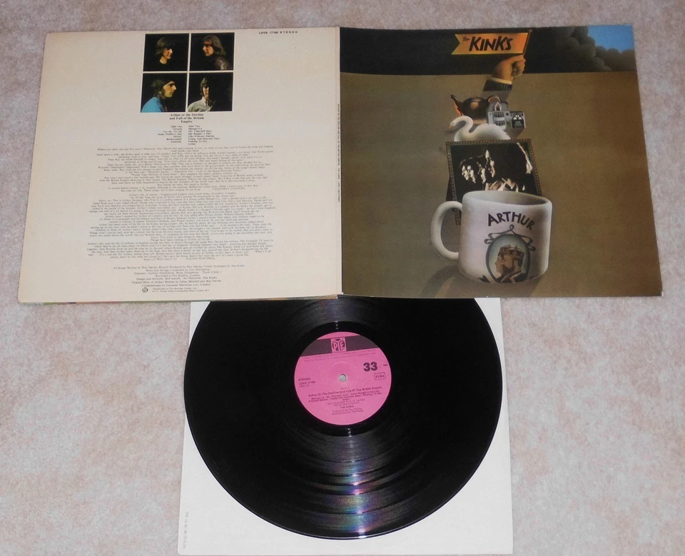 Rar KINKS - Arthur or The Decline And Fall Empire 1969 FOC LDVS 17166 Poster - Bild 2 von 4