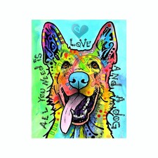 Assorted German Shepherd Dogs Never Lie Dean Russo Dog Vinyl Car Decal Sticker