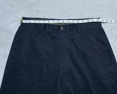 Tommy Bahama Pants Mens Size 33x30 Black Flat Front Chino Relax - Picture 8 of 10