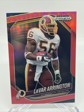 2025 Panini Prizm Black LaVar Arrington #150 Red Prizm /299 Washington Redskins