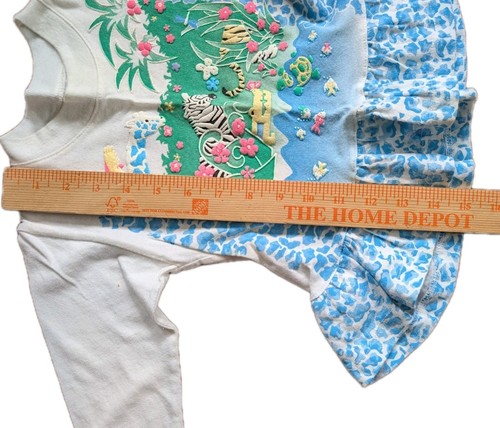 Vintage SPUMONI By Rose Cage Crewneck Shirt 2T Wild Safari Animals Colorful - Picture 8 of 12