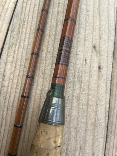 Vintage Robert Turnbull Edinburgh Fly Fishing Rod Cane Waverley Steel Centre - Picture 10 of 23