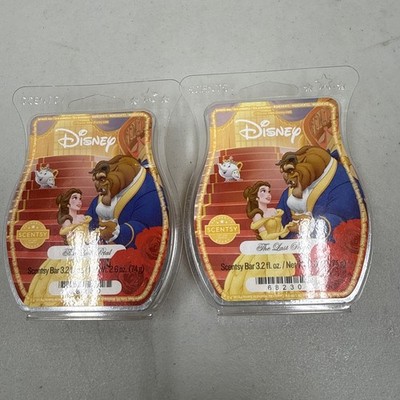 Scentsy Beauty and the Beast The Last Petal Retired Scent wax bar Lot of 2 (New)