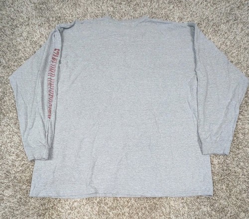 Vintage Nike Team Stanford Cardinal T Shirt Men's 2XL XXL Grey Long Sleeve Y2K - Picture 2 of 8
