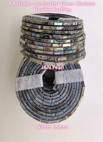 AA Grade Laminated Abalone & Mother of Pearl Flexible Purfling Selected Color - Picture 12 of 13