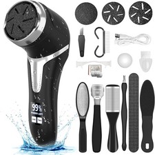 Electric Callus Remover Feet Pedicure Kit Vacuum Rechargeable Waterproof Foot...