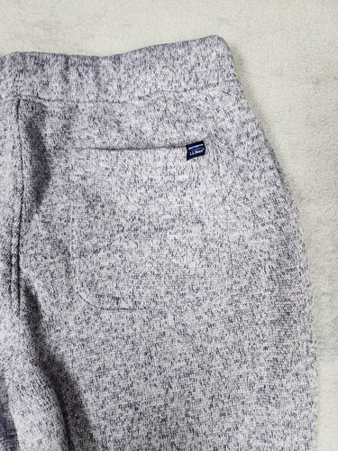 Conjunto de sudadera para correr L.L.Bean para hombre gris jaspeado medio azul marino polar salón acogedor - Imagen 18 de 24