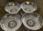 Set Of 4 Princess House Royal Highlights 5.5”Crystal Glass Cereal Soup Bowls