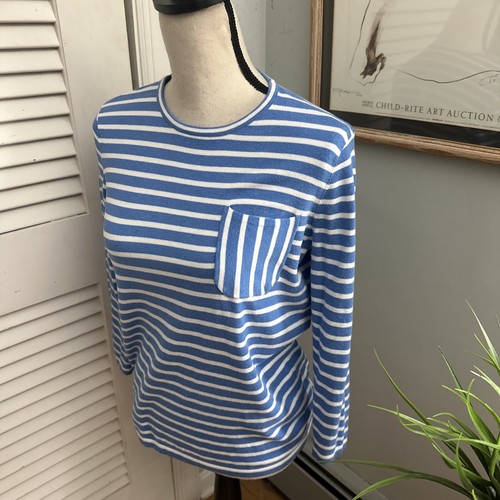 J MCLAUGHLIN Pullover Damen XS blau weiß gestreift leicht adrett maritim - Bild 2 von 7