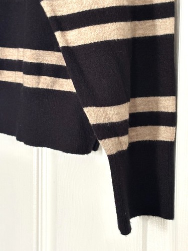EVEREVE Damen Pullover Pulli schwarz hellbraun gestreift Gr. M - Bild 5 von 9