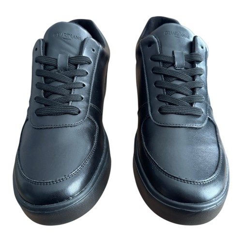 Zapatilla deportiva Alberto Guardiani para hombre 11/ EU 44 baja de cuero suave negra AGM005229 $175 - Imagen 5 de 10