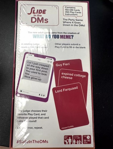 What Do You Meme? Slide In The DM's Party Kartenspiel für Erwachsene 3-20 Spieler ab 17+ - Bild 2 von 4