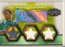 2007 Triple Threads Jose Reyes Auto Patch Dual Jersey Gold /25 Autograph