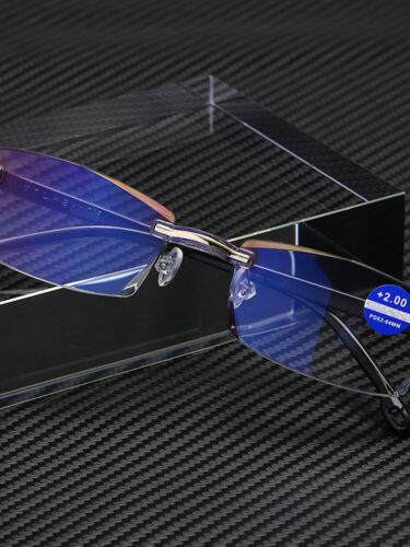 Reading Glasses Rimless Blue Light Blocking Computer Reading Eyeglasses Ruemt - Picture 3 of 24
