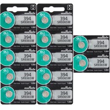 12 Murata 394 SR936SW Siver Oxide 0 MERCURY Batteries - Replaces Sony
