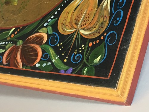 Hand Painted Life Floral on Wood. Vintage timeless imagery. One of a kind - Picture 4 of 11
