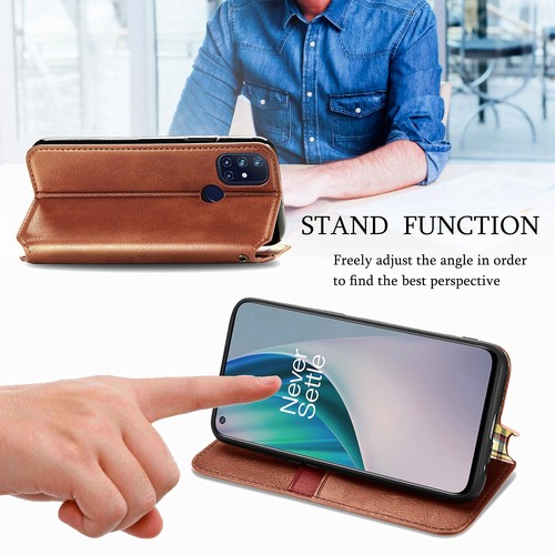 For OnePlus Nord N300 5G Folio Leather Wallet Card Stand Magnetic Case Cover - Picture 33 of 78