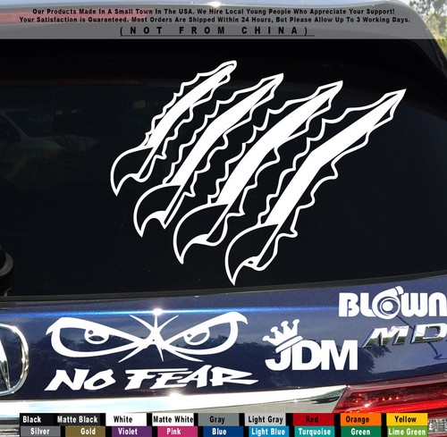 Funny Scratch Claws Right JDM Hellcat Panther Fits Car Jeep Truck Sticker - Picture 8 of 12