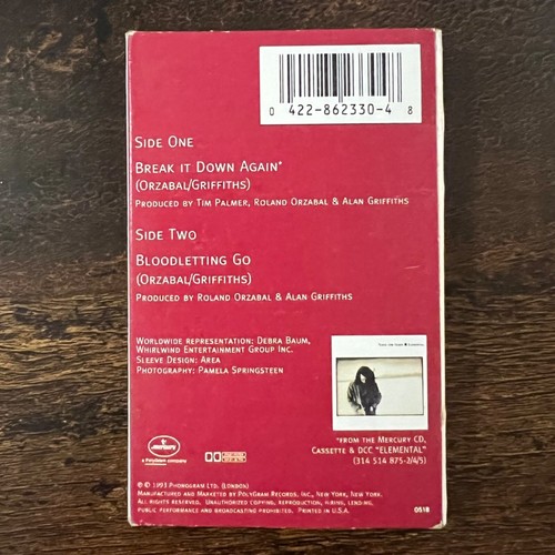 Tears for Fears - "Break It Down Again" (1993) - Cassette Single (Play Tested) - Picture 2 of 2