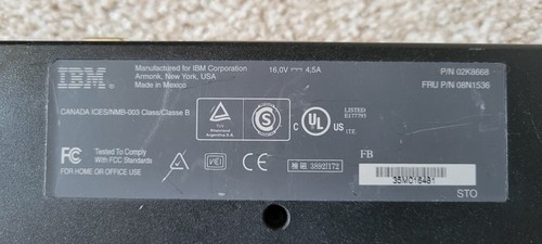 IBM Lenovo ThinkPad Docking Station 02K8668 - Picture 4 of 5