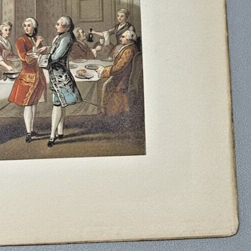 Chromolithograph Tea A L'Anglaise Print of Art From Paul Lacroix 1880 Book - Picture 5 of 8