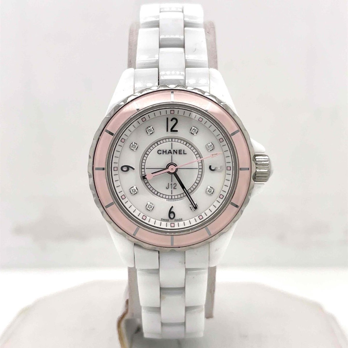 Chanel J12 Limited Edition Quartz 29 mm White Ceramic Diamond Dial Ladies H4466