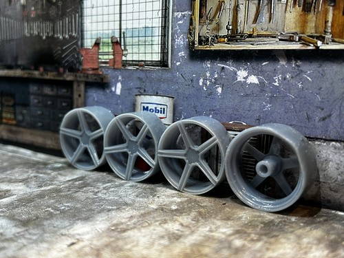 19“ MB-Design KV1 Felgen Modellbau Felgen 1:18 Tuning Felgensatz Diorama - Bild 2 von 4