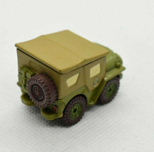 Disney Pixar Cars Sarge 1942 Willys Segunda Guerra Mundial Ejército Jeep Modelo a escala 1,5" - Imagen 3 de 5