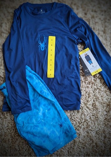 Spyder Youth 2-Piece Swim Set UPF 30+ Sun Protection Side Pockets Sizes S 7/8 B1 - Picture 3 of 5