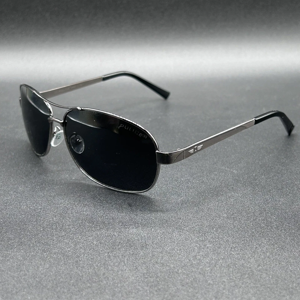 Gafas de sol Police S8455G Gunmetal Italia polarizadas 135 usadas Foto 2 de 4