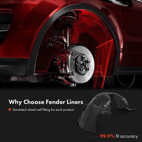 2Pcs Front Inner Fender Liners Durable PP for Ford Mustang 2018 2019 2020-2023 - Picture 7 of 10