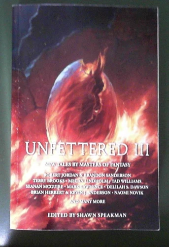 Unfettered III, anthology, fantasy, advance reader's copy, signed