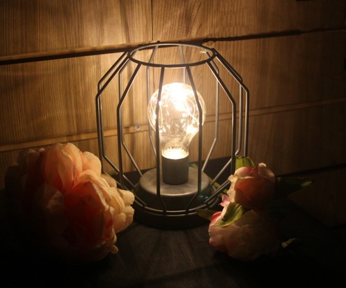 Akkubetriebene LED Schreibtischlampe Industrie Retro Beleuchtung Nachttischlaterne HomeMAT - Bild 27 von 31