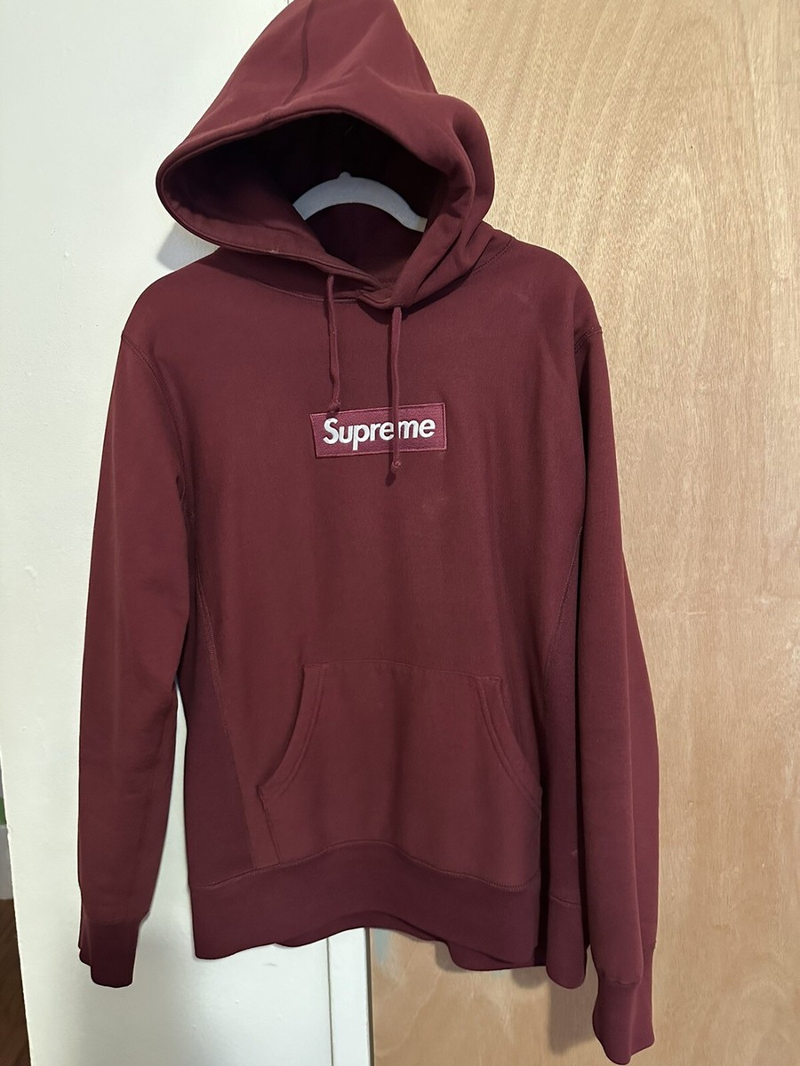 Supreme Wine Box Logo Hoody Size Medium | eBay