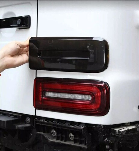 Cubierta protectora de lámpara de luz trasera ABS negra humo para Benz Clase G W463 G500 G63 2019+ - Imagen 4 de 17