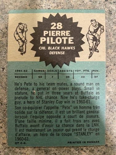 1962-63 Topps Hockey Set Break - Picture 51 of 73