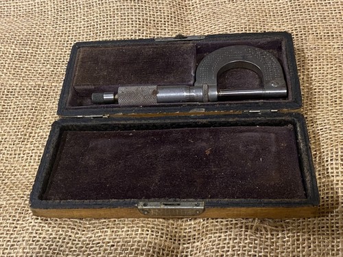 VINTAGE MACHINIST TOOL BROWN & SHARPE USA No.10" MICROMETER PATENT 1902#A57 - Picture 2 of 11