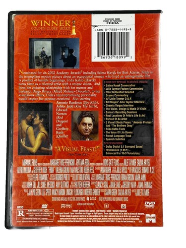 Frida DVD (2003) 2-Disc Set - Salma Hayek - Biographical Drama - Picture 3 of 3