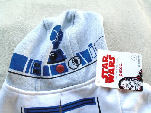 NEW STAR WARS R2-D2 PETCO DOG PET HOODIE HOODED SWEATSHIRT SHIRT COSTUME S - 第 2/6 張圖片