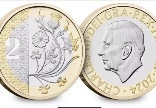 2024 £2 NATION FLOWERS Münze Stempelglanz BUNC HERVORRAGEND VAKUUMVERSIEGELT. - Bild 5 von 16