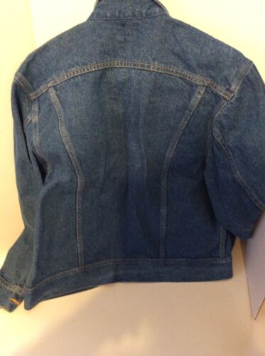 Chaqueta de jean azul vintage Lee talla M hecha en EE. UU. Pats-153438 - Imagen 5 de 6