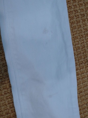Jean ajustado Babygap 1969 para niñas blanco 5 bolsillos cintura ajustable talla 5 - Imagen 5 de 8
