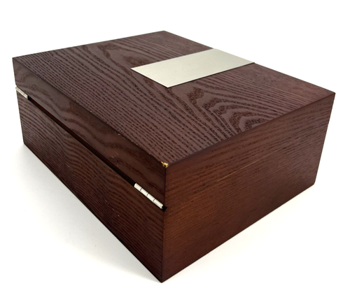 Walnut Cedar Cigar Humidor with Hygrometer Humidistat 10x8x6 (I) - Picture 3 of 7
