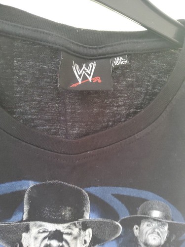 WWE Shirt Undertaker Long Sleeve Tee Shirt Size 14A 164cm - Picture 4 of 5