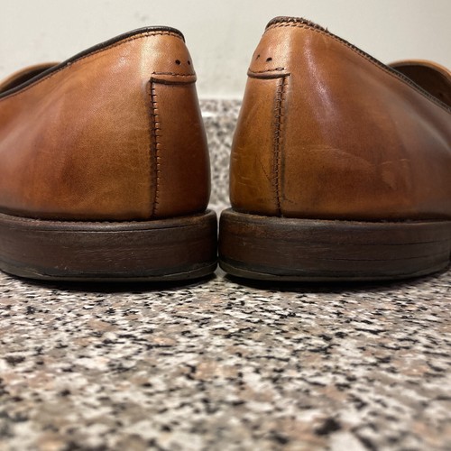 Allen Edmonds Melrose 3290 Brown Leather Apron Toe Penny Loafers Dress Shoe 11D - Picture 12 of 24