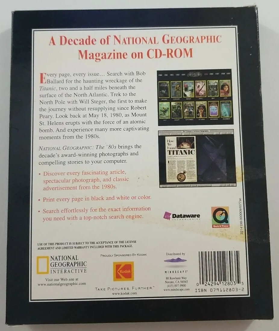 National Geographic Magazine June 1985 The 80s PC Software