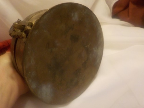 Antique Brass Hand Etched Islamic Rare Betel Nut Box Chapati Bread Box - Picture 7 of 19