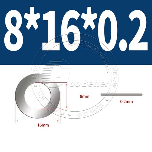 Shim Washers 0.1/0.2/0.3/0.5mm Thick DIN 988 High Quality 304 Stainless Steels - Picture 96 of 239