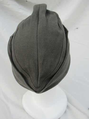 Vintage Austrian army grey wool side cap hat garrison forage military - Imagen 3 de 6